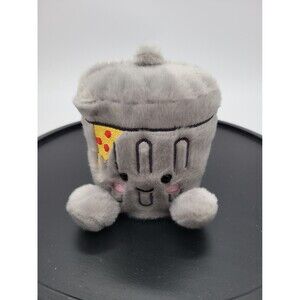 Aurora Palm Pals Garbanzo Trashcan Plush, Gray 5" Collectible Stuffed Toy